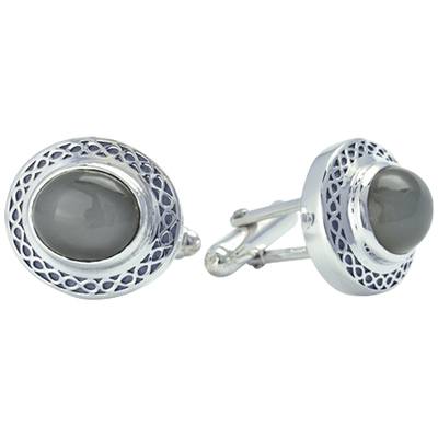 Infinity Moonstone Cremation Cufflinks